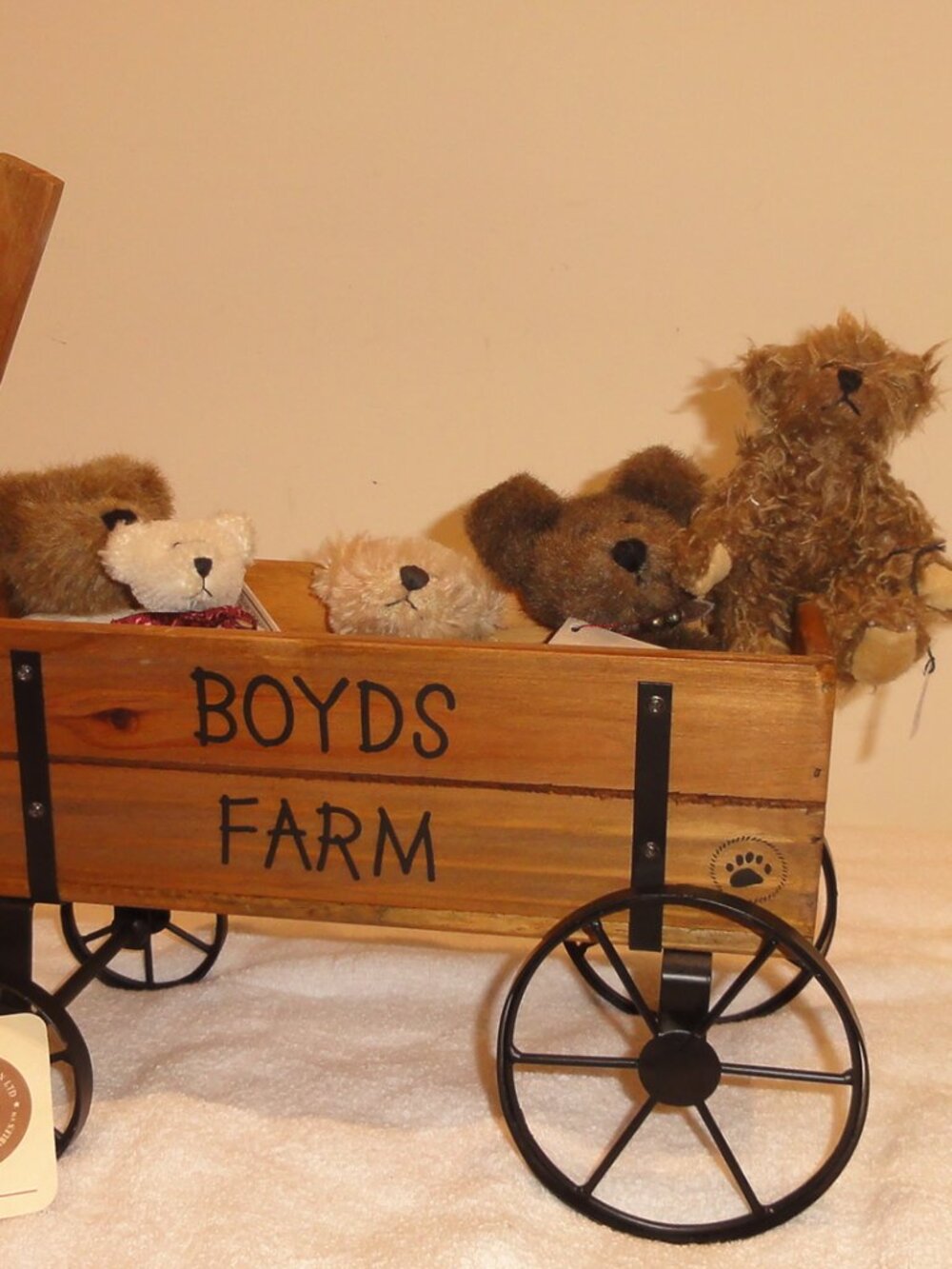 Boyds Farm Logans Harvest Wagon & (8) Bears EXCELLENT CONDITION!